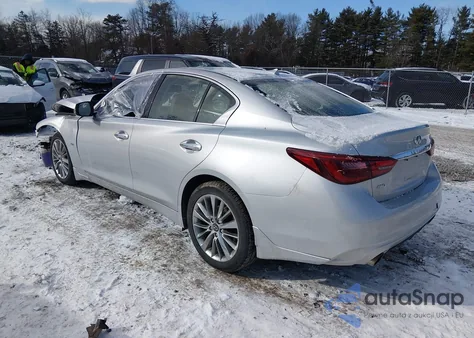 2019 Infiniti Q50 3.0T Luxe из США, поврежденный, VIN JN1EV7AR7KM592167